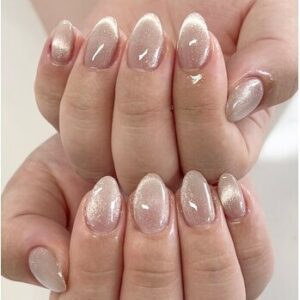 涼しげに♪うる艶マグネットネイル☆彡