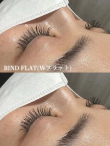 バインドフラットでアイライン効果♪