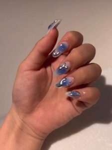 パラジェルベースのジェルネイル♪