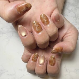 手描きネイル/ジェルスカルプ/ワンカラー♪