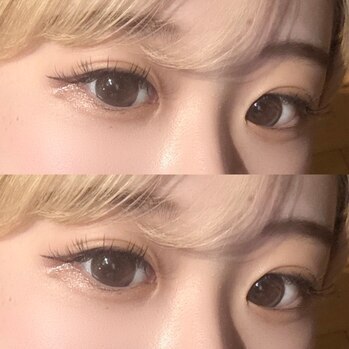 バインドフラット80束で更にぱっちり目元に☆彡