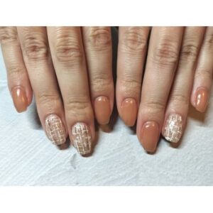 ブラウンツイードネイル♪