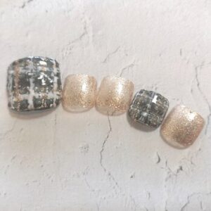 フットツイードネイル♪