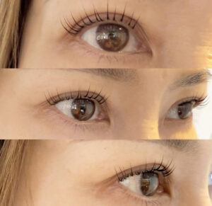 コーティング、トリートメント付きまつ毛パーマ/ラッシュリフト↑